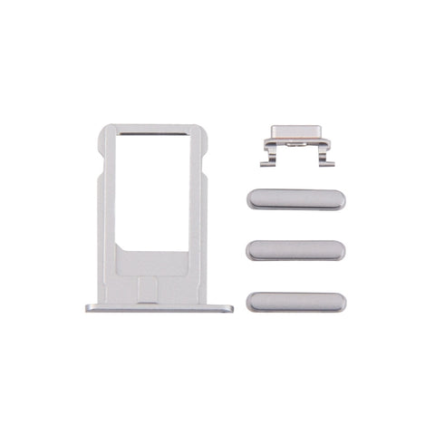4 in 1 per iPhone 6 Plus (vassoio scheda + tasto controllo volume + pulsante accensione + tasto vibrazione interruttore mute), For iPhone 6 Plus