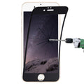 0.1mm 9H Full Screen Flexible Fiber Tempered Glass Film for iPhone 6 Plus & 6s Plus, For iPhone 6P & 6sP Black