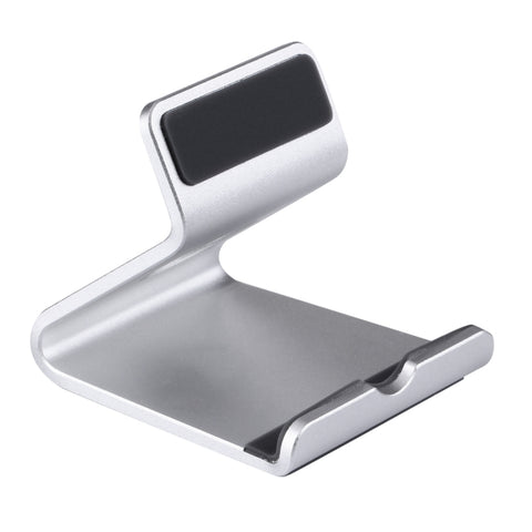 Squisito supporto da tavolo in lega di alluminio con supporto DOCK per iPhone, Galaxy, Huawei, Xiaomi, LG, HTC e tablet da 7 pollici