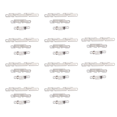 Set di 10 staffe di fissaggio per pulsante di accensione/tasto volume/tasto vibrazione per iPhone 6 Plus