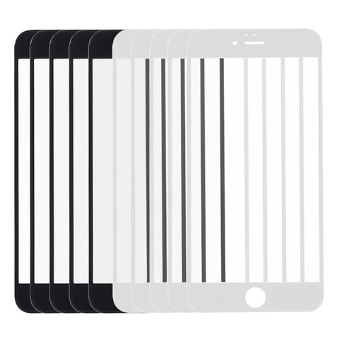 5 pezzi neri + 5 pezzi bianchi per iPhone 6s e 6, lente in vetro esterna per schermo anteriore, 5 Black 5 White for i6s - Novalix Store