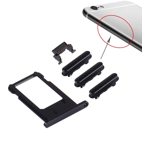4 in 1 per iPhone 6s (vassoio scheda + tasto controllo volume + pulsante accensione + tasto vibrazione interruttore mute), For iPhone 6s - Novalix Store