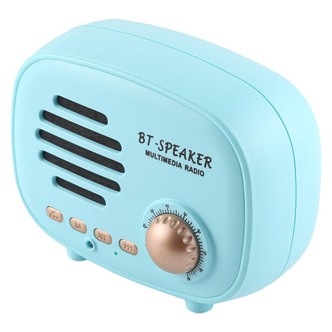 Q108 Mini haut-parleur Bluetooth sans fil rétro, prise en charge de la voix vivante/carte TF/disco U/FM