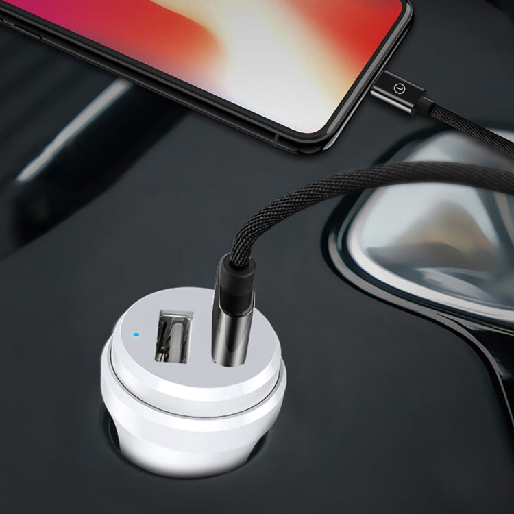 Dual USB Car Fast Charger with Android Cable - ipipoo XP-1