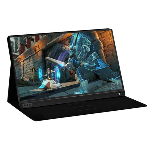 Appareil de visualisation portable HD de 15,6 pouces 1080P 178 degrés grand angle pour ordinateur de bureau/console de jeu/écran simultané/PS4/PS3/XBox, avec mini HDMI et micro USB et 2 interfaces USB-C/type-C