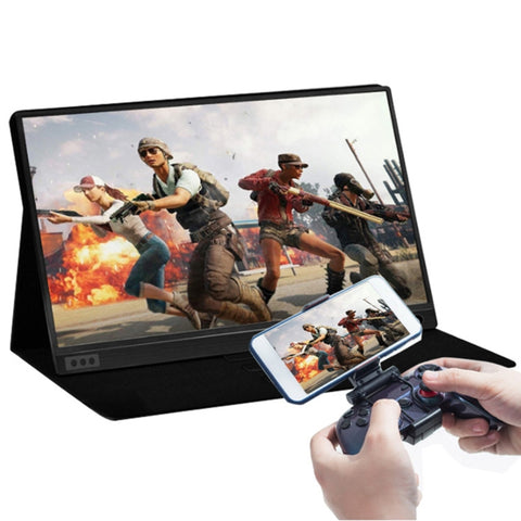 Appareil de visualisation portable HD de 15,6 pouces 1080P 178 degrés grand angle pour ordinateur de bureau/console de jeu/écran simultané/PS4/PS3/XBox, avec mini HDMI et micro USB et 2 interfaces USB-C/type-C