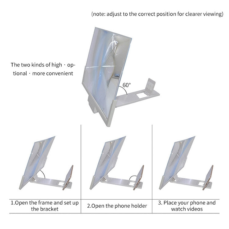 14-Inch Phone Screen Amplifier with Stand for Enhanced