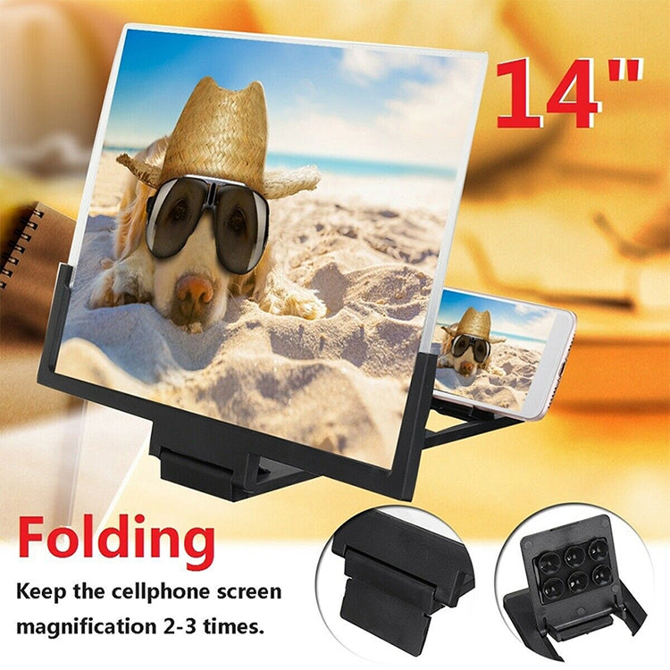 14-Inch Phone Screen Amplifier with Stand for Enhanced