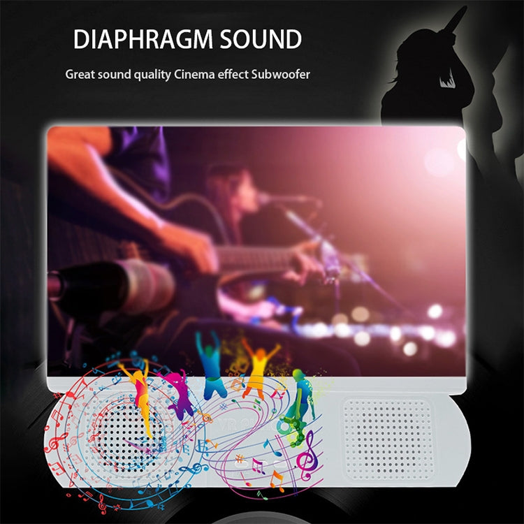 10-Inch Mobile Phone Screen Amplifier with Bluetooth Speaker