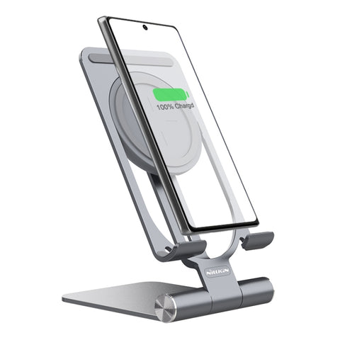 Supporto per cellulare NILLKIN 2 in 1 15W PoweHold Mini verticale pieghevole staccabile caricabatterie wireless
