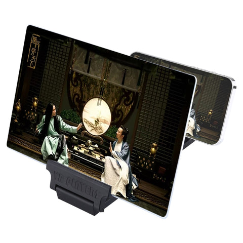 Lente d'ingrandimento per schermo per telefono cellulare 3D pieghevole universale F6 da 12 pollici con supporto pigro
