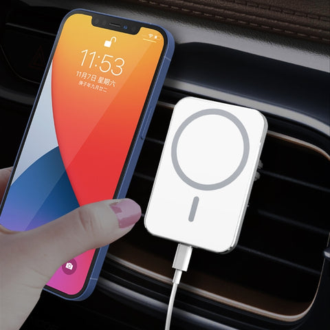 X16 Magsafe support pour morsetto pour prise d'air pour voiture Magsafe chargeur magnétique sans fil Qi à prise rapide de 15 W, X16