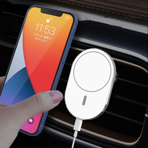 X19 Magsafe support pour morsetto pour prise d'air pour voiture Magsafe chargeur magnétique sans fil Qi à prise rapide de 15 W, X19