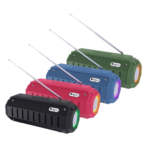 Le nouveau haut-parleur Bluetooth Rixing NR-905FM TWS prend en charge le microphone en direct/FM avec antenne tracolla, NR-905FM (Vert), NR-905FM (Bleu), NR-905FM (Rouge), NR-905FM (Noir)