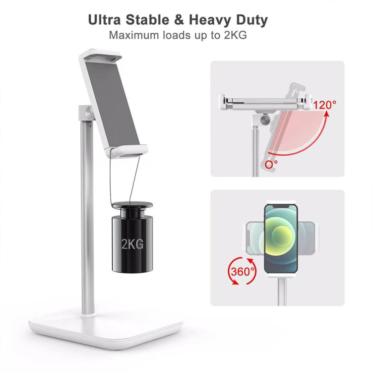 Adjustable Anti-Skid Phone and Tablet Holder for Desktop