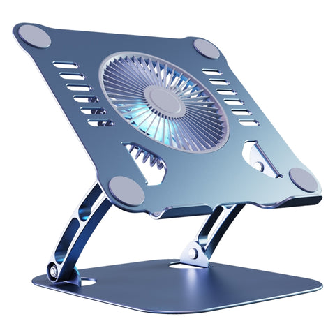 Staffa per laptop in lega di alluminio per ventola da tavolo a doppio scopo R-JUST HZ22 con luce, HZ22 (Tarnish), HZ22 (Silver)
