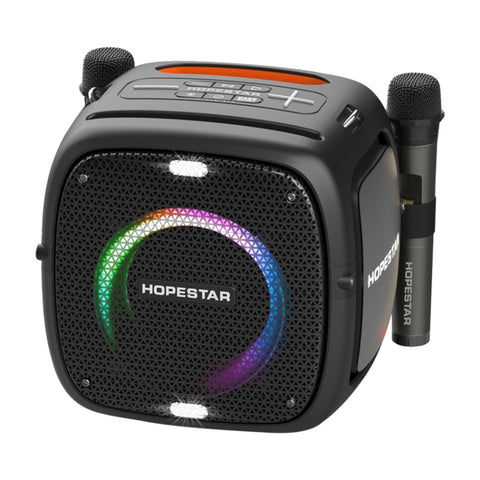 Enceinte Bluetooth sans fil HOPESTAR Party One avec éclairage RVB, Party One (gris), Party One (bleu), Party One (jaune), Party One (noir)