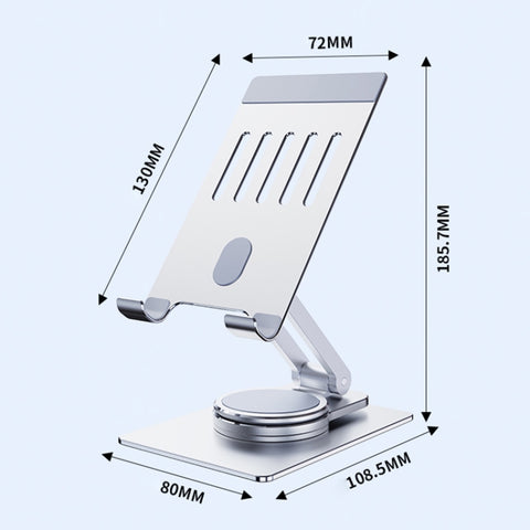 Supporto per telefono pieghevole in lega di alluminio con rotazione a 360 gradi R-JUST HZ26, HZ26 Phone Holder