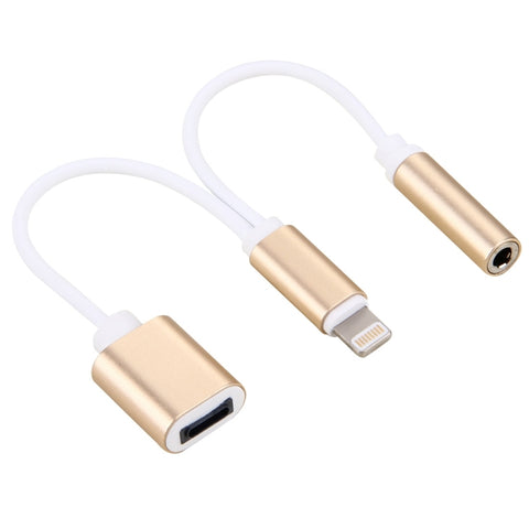 Caricatore da 10 cm da 8 pin femmina a 3,5 mm audio femmina a 8 pin maschio 160; cavo adattatore, supporta tutti i sistemi IOS