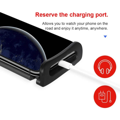 CHZ-06 Supporto per schienale auto retrattile per telefoni cellulari/tablet da 7-14 pollici, For 7-14 inch Phones Red, CHZ-06