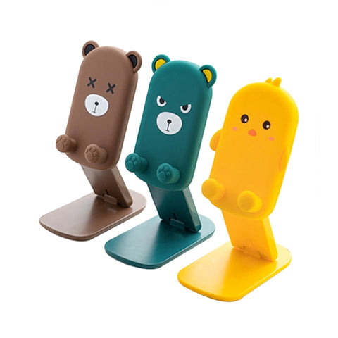 DK-XX-111 Supporto da tavolo pieghevole con staffa pigra per telefono retrattile a forma di animale dei cartoni animati