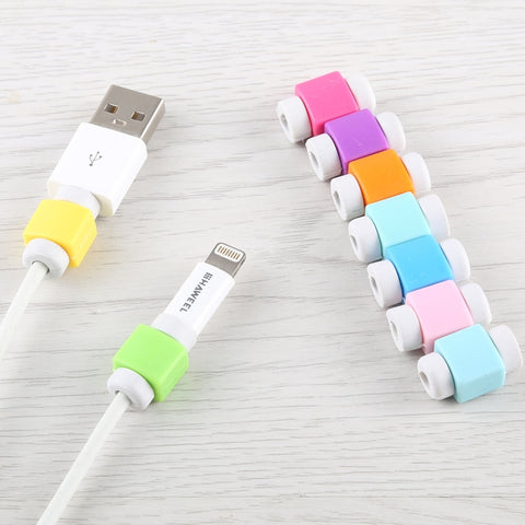 Custodia protettiva per cavo dati per cuffie, avvolgitore, organizzatore per avvolgere il cavo, consegna a colori casuale, 1PCS