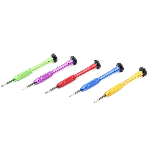 JIAFA JF-609-0.6Y Cacciavite di riparazione Tri-point 0.6 per iPhone X/ 8/ 8P/ 7/ 7P e Apple Watch, Tri-point 0.6 Green, Tri-point 0.6 Blue, Tri-point 0.6 Magenta, Tri-point 0.6 Red, Tri-point 0.6 Gold
