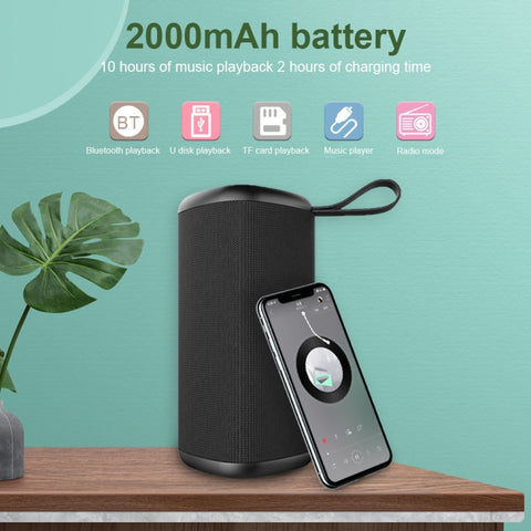 ZEALOT S35 Haut-parleur stéréo sans fil Bluetooth portable pour basses lourdes avec micro intégré, prise en charge des voix en direct, fiche TF et AUX