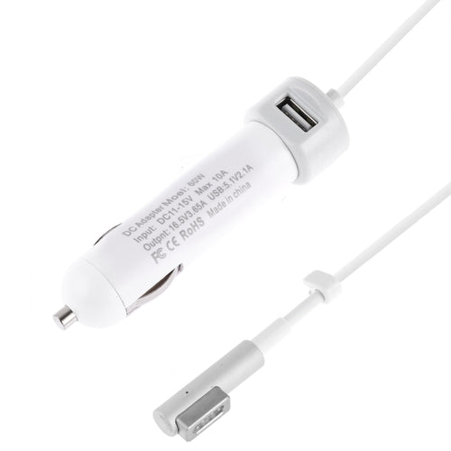 60W USB Car Charger with MagSafe Data Cable for Fast