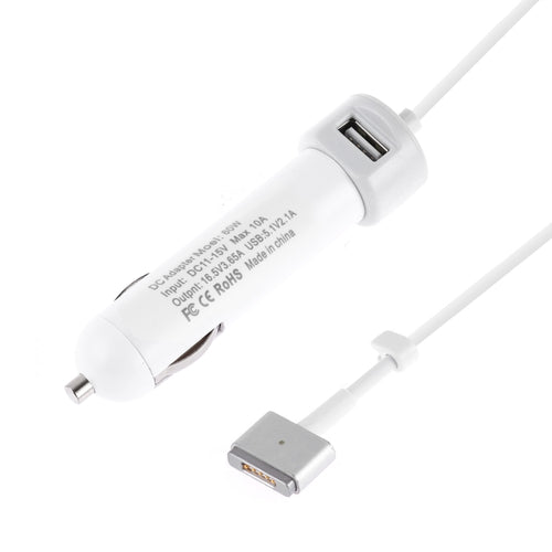 60W USB Car Charger with MagSafe 2 Data Cable Accessory