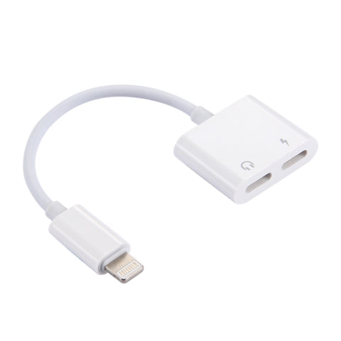 Ricarica 2 in 1 da 8 pin maschio a 8 pin + adattatore per auricolare audio femmina da 8 pin con funzione di chiamata, supporto IOS 10.3.1 o superiore
