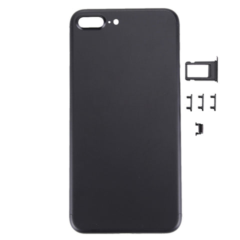 5 in 1 per iPhone 7 Plus (cover posteriore + vassoio scheda + tasto controllo volume + pulsante accensione + tasto vibrazione interruttore mute) Cover alloggiamento completo, For iPhone 7 Plus, For iPhone 7P with Side keys