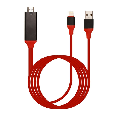 Cavo adattatore da 8 pin maschio a HDMI e USB maschio, lunghezza: 2 m, 8 Pin Male