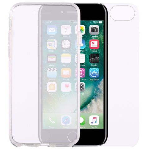 Custodia in PC + TPU trasparente ultrasottile fronte-retro da 0,75 mm per iPhone 8 e 7, For 8 & 7