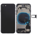 Battery Back Cover Assembly with Side Keys & Vibrator & Speaker Ringer Buzzer & Power Button + Volume Button Flex Cable & Card Tray for iPhone 8        ...