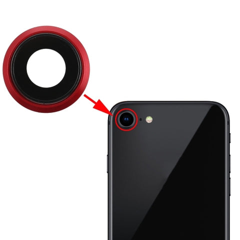 Cornice posteriore e copriobiettivo per fotocamera iPhone 8