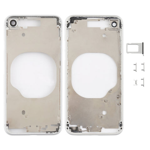 Cover posteriore trasparente per iPhone 8 con protezione obiettivo,