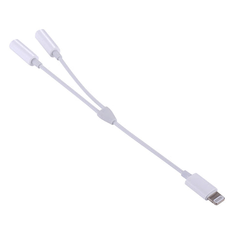 MH027 Adattatore audio doppio da 3,5 mm femmina a 8 pin maschio 2 in 1 da 16 cm