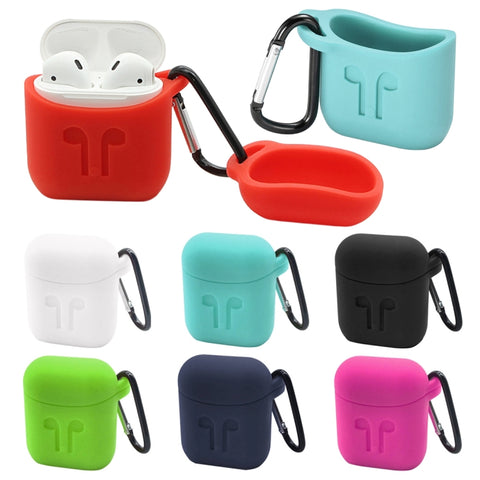 Étui de protection en silicone pour écouteurs Bluetooth sans fil portable Étui anti-bruit anti-smarriment avec étui pour Apple AirPods 1/2