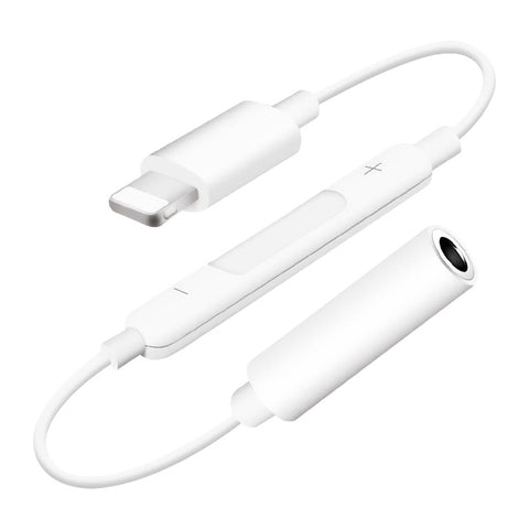 Adattatore audio Bluetooth con cavo per jack per cuffie da 8 pin maschio a femmina da 3,5 mm, supporto per musica, chiamate, controllo del volume