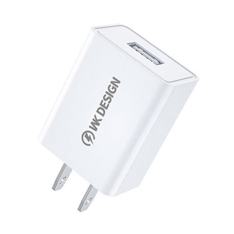 Adaptateur d'alimentation pour batterie de voiture avec port USB unique WK WP-U118 de 10 W, colonne américaine, WP-U118 prise US