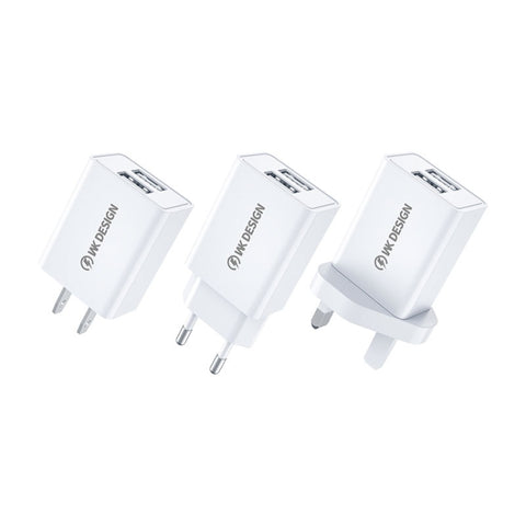 WK WP-U119 Adaptateur d'alimentation pour batterie de voiture avec double port USB 10 W, colonne américaine, prise US WP-U119