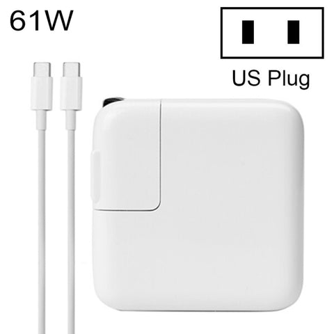 61W Type-C Power Adapter with 1.8m Cable, US Plug, 61W US Plug - Novalix Store