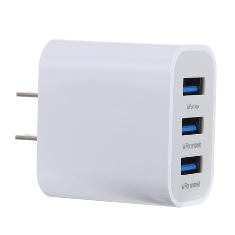 Chargeur de batterie rapide avec 3 ports USB de 3,1 A, prise américaine, LZ-528 US