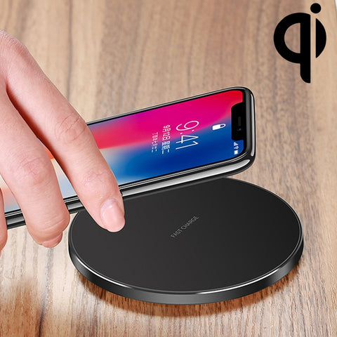 Tappetino caricabatterie Qi a ricarica rapida wireless ultrasottile in lega di alluminio GY-68
