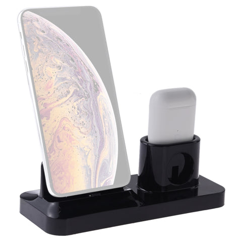 Supporto per stazione di ricarica con base ricaricabile wireless per telefono cellulare e auricolare, con interfaccia Micro USB + USB-C / Type-C + 8 pin