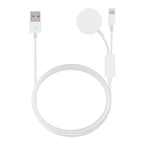 Câble magnétique multifonction à 8 broches pour iPhone / Apple Watch, longueur : 1 m