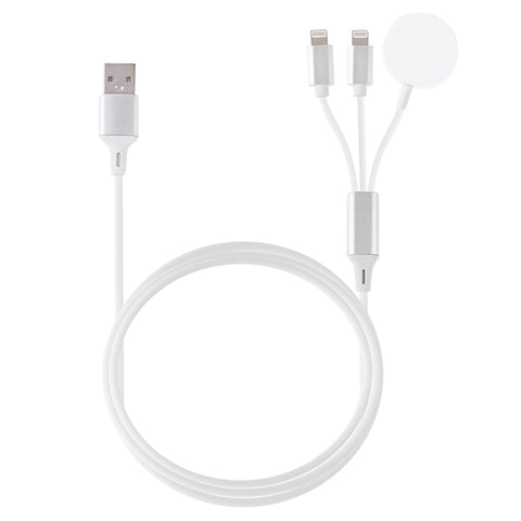 Cavité magnétique multifonction 3 en 1 à 8 broches pour iPhone / Apple Watch, longueur : 1 m