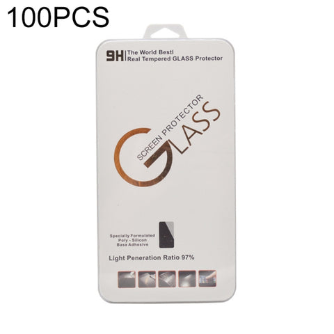 Scatola di imballaggio in plastica per pellicola protettiva in vetro temperato da 100 pezzi, 100 PCS