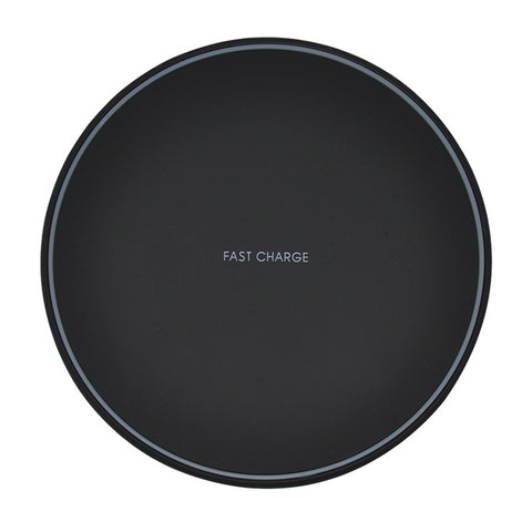 Caricabatterie wireless a ricarica rapida ultrasottile KD-1 da 10 W per telefoni Android e iPhone, Fast Charging, White, Fast Charging, Black